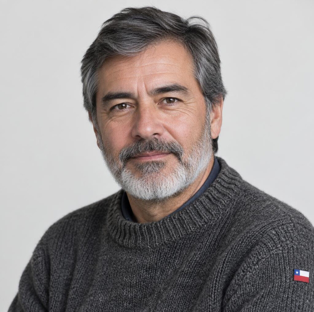 Portrait of an older Chilean man community elder